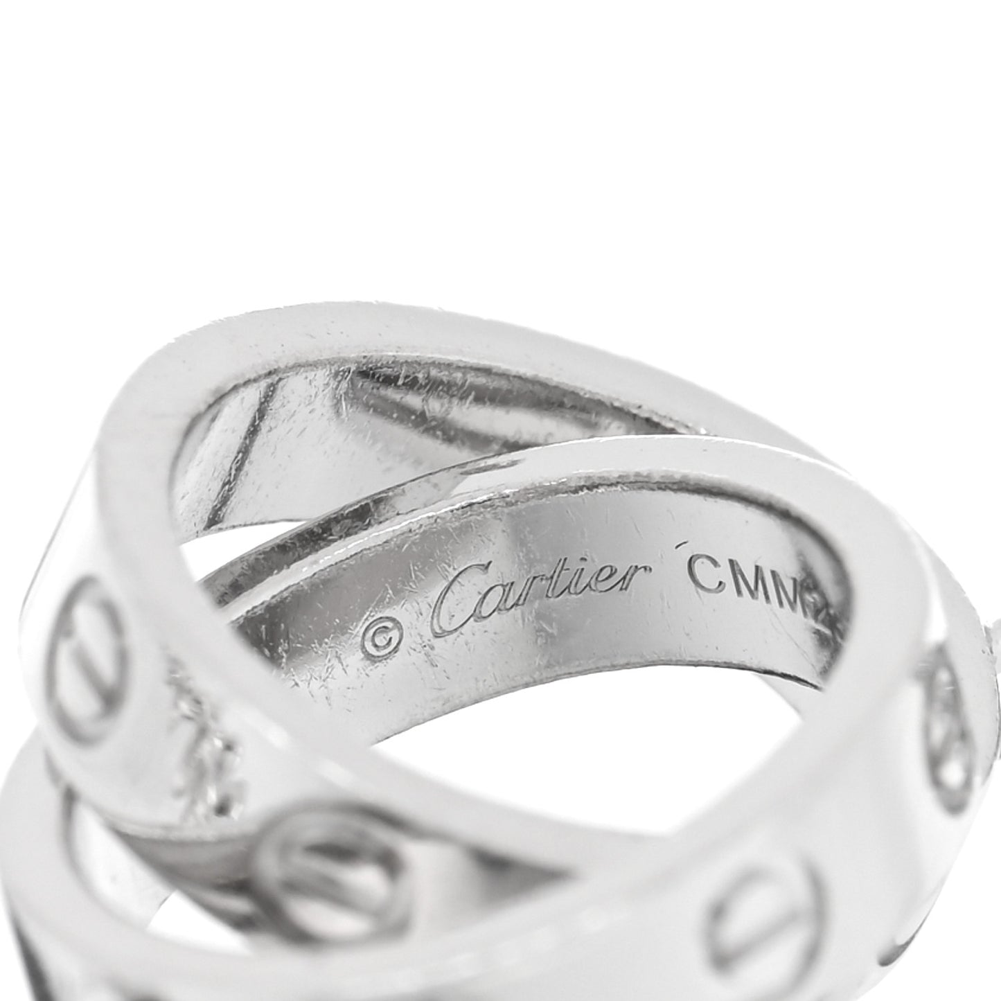18K White Gold Interlocking LOVE Bracelet