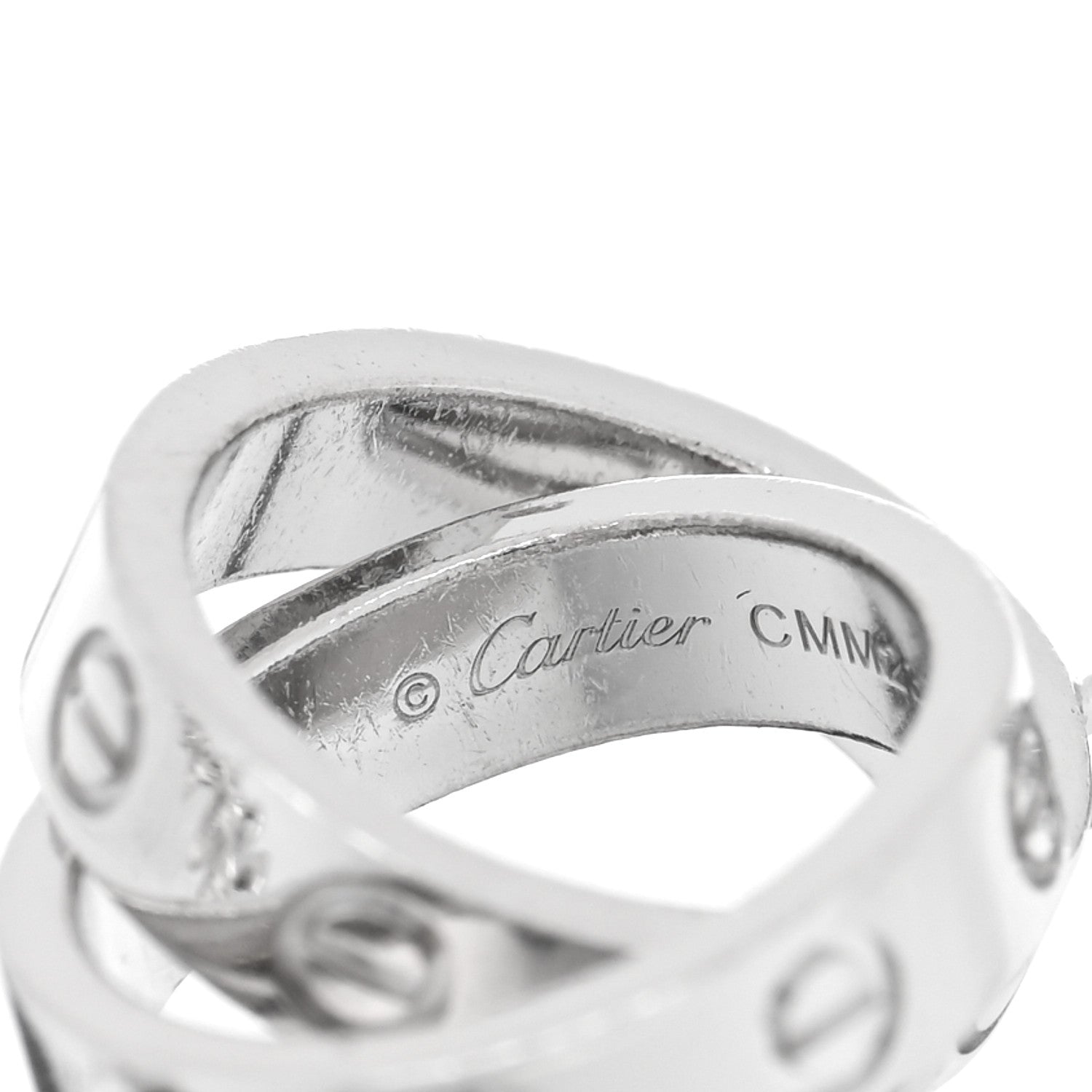 Cartier 18K White Gold Interlocking LOVE Bracelet 3 of 3