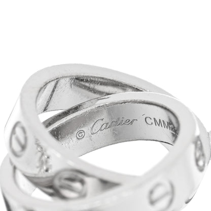 Cartier 18K White Gold Interlocking LOVE Bracelet 3 of 3