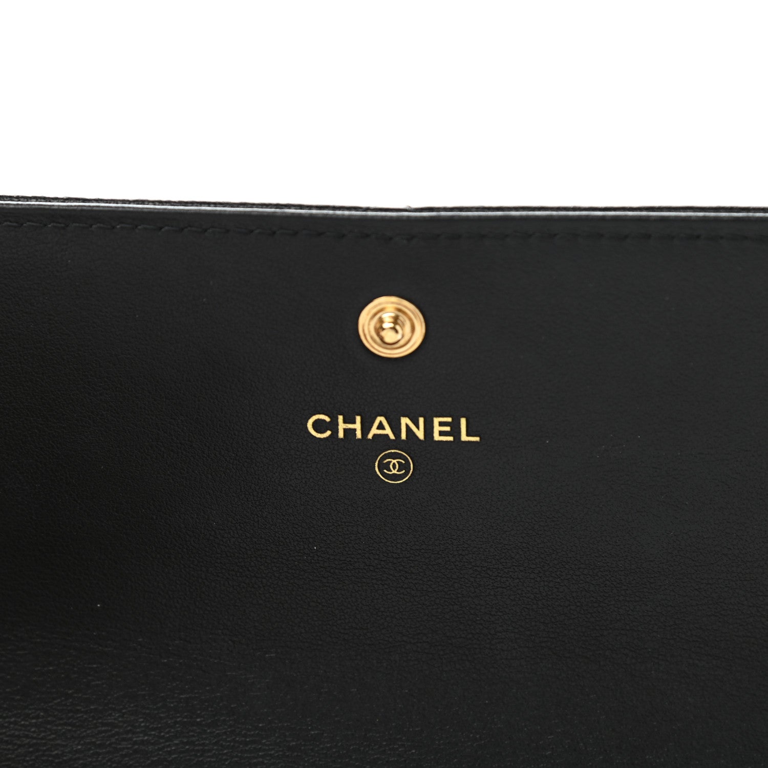 Chanel Lambskin Quilted Chanel 19 Flap Wallet Black 6 of 8
