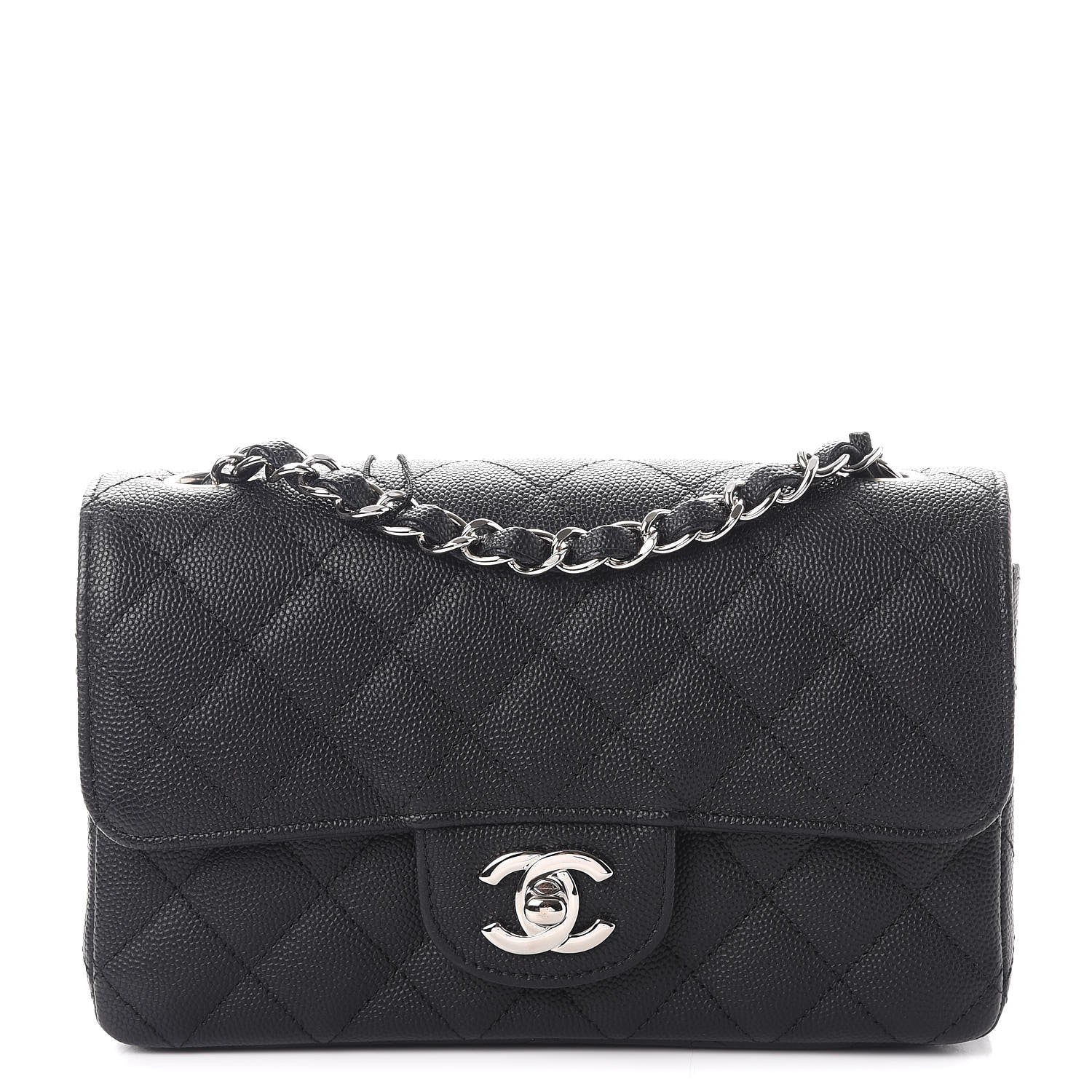 Chanel Caviar Quilted Mini Rectangular Flap Black 1 of 8