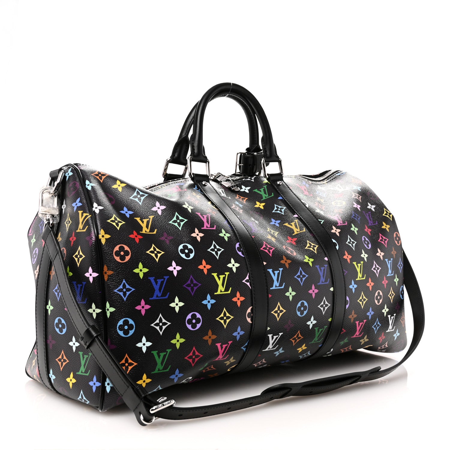 Louis Vuitton LV X TM Monogram Multicolor Keepall Bandouliere 50 Black 2 of 7