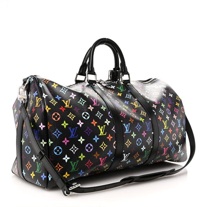 Louis Vuitton LV X TM Monogram Multicolor Keepall Bandouliere 50 Black 2 of 7