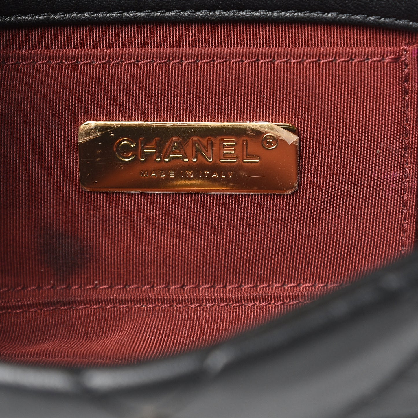 Lambskin Quilted Chanel 19 Waist Bag Black