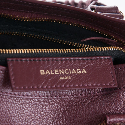 Balenciaga Chevre Gold Metallic Edge Hardware S City Rouge Pourpre 7 of 7