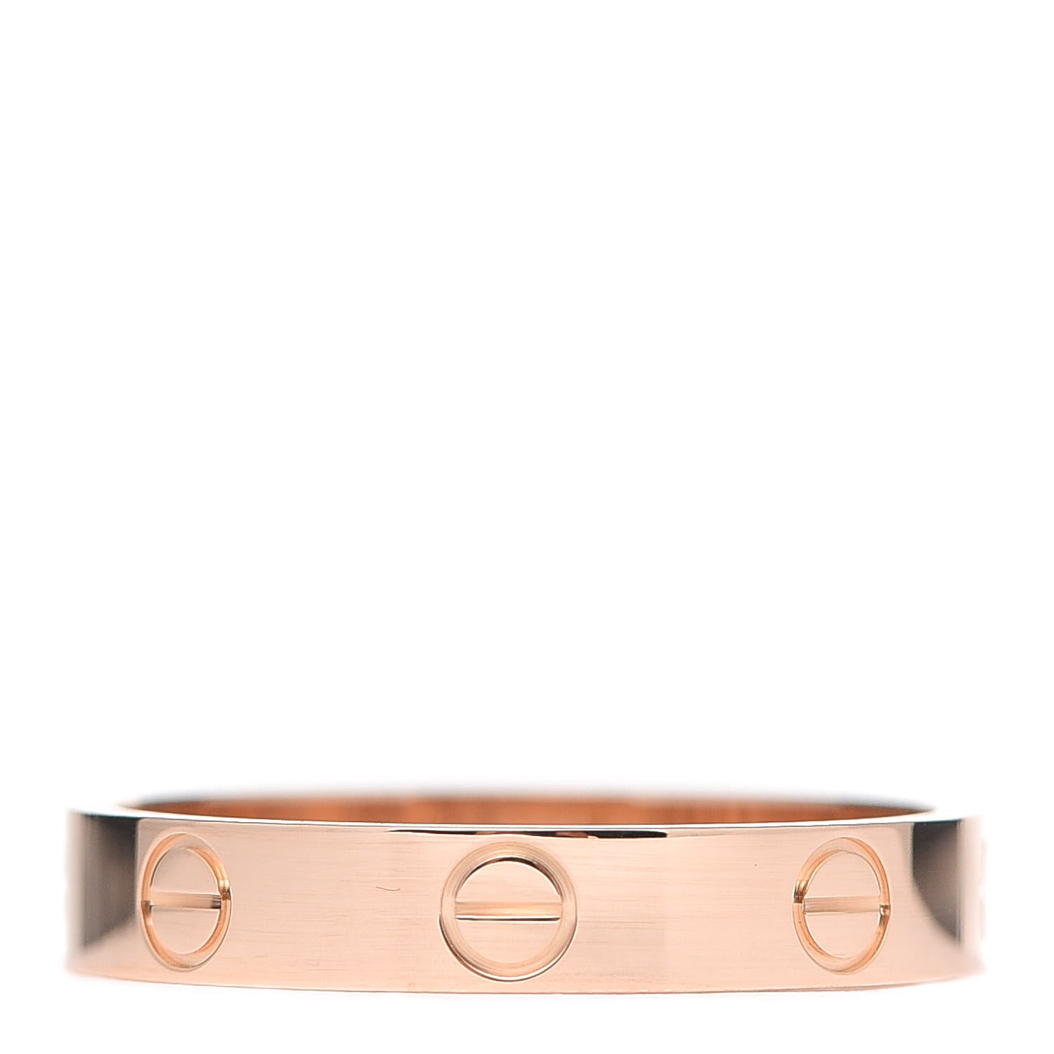 Cartier 18K Pink Gold 3.5mm LOVE Wedding Band Ring 56 7.75 3 of 4