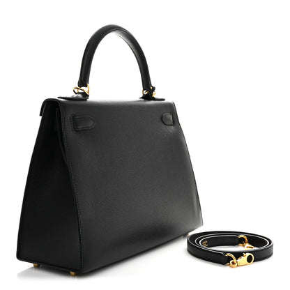 Hermes Epsom Kelly Sellier 28 Black 3 of 12