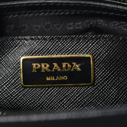 Prada Saffiano Lux Open Promenade Tote Black 7 of 9