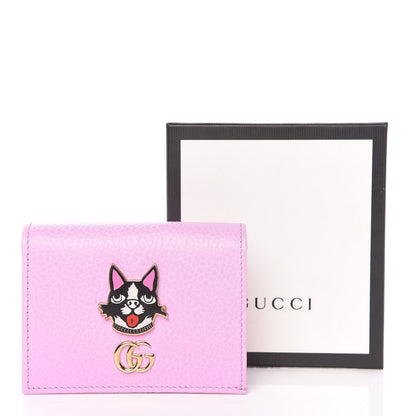 Gucci Dollar Calfskin Bosco Card Case Wallet Malva 8 of 8
