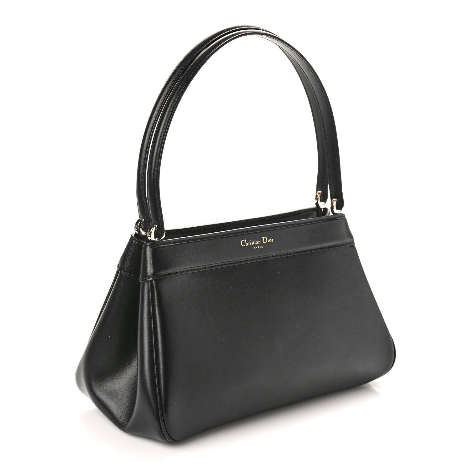 Christian Dior Calfskin Medium Key Shoulder Bag Black 2 of 8