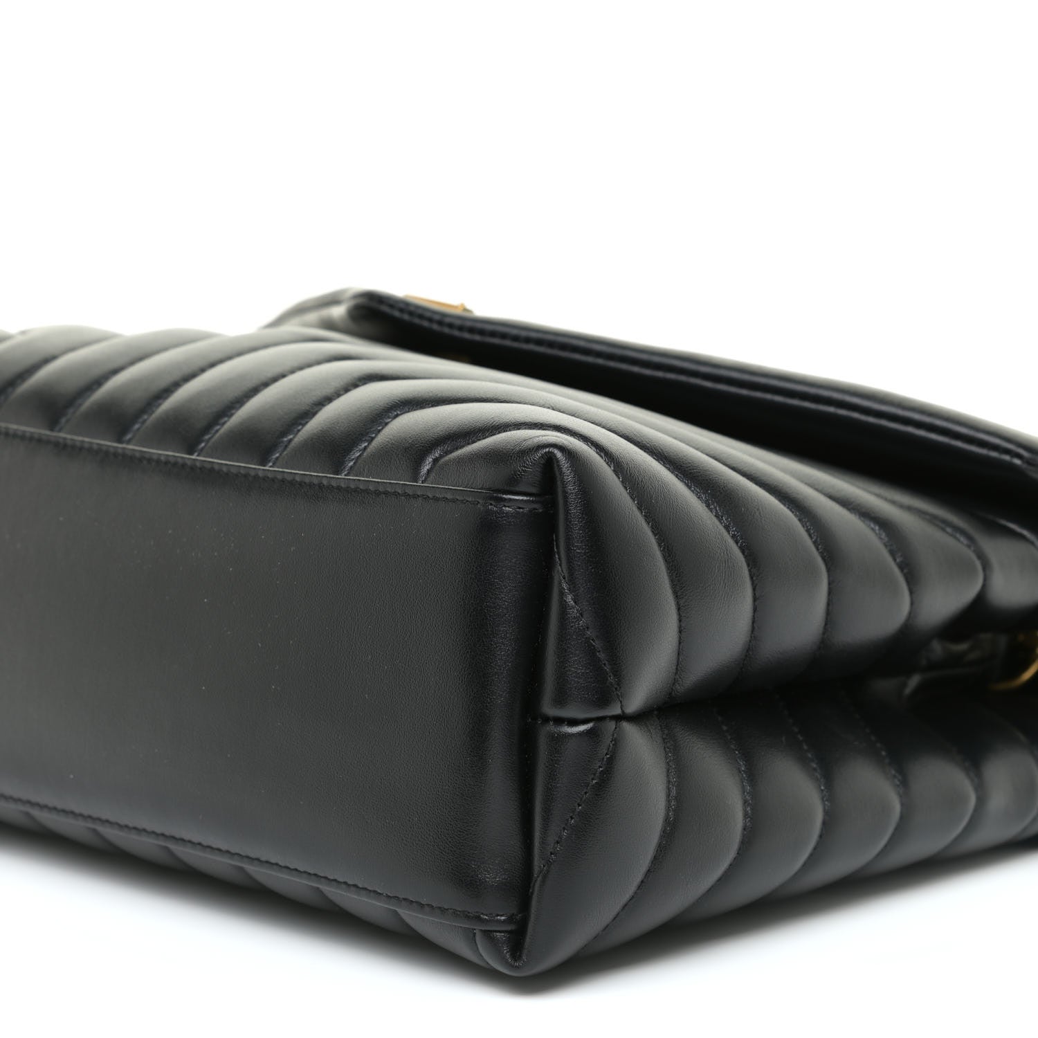 Saint Laurent Calfskin Y Quilted Monogram Medium Loulou Chain Satchel Black 6 of 17