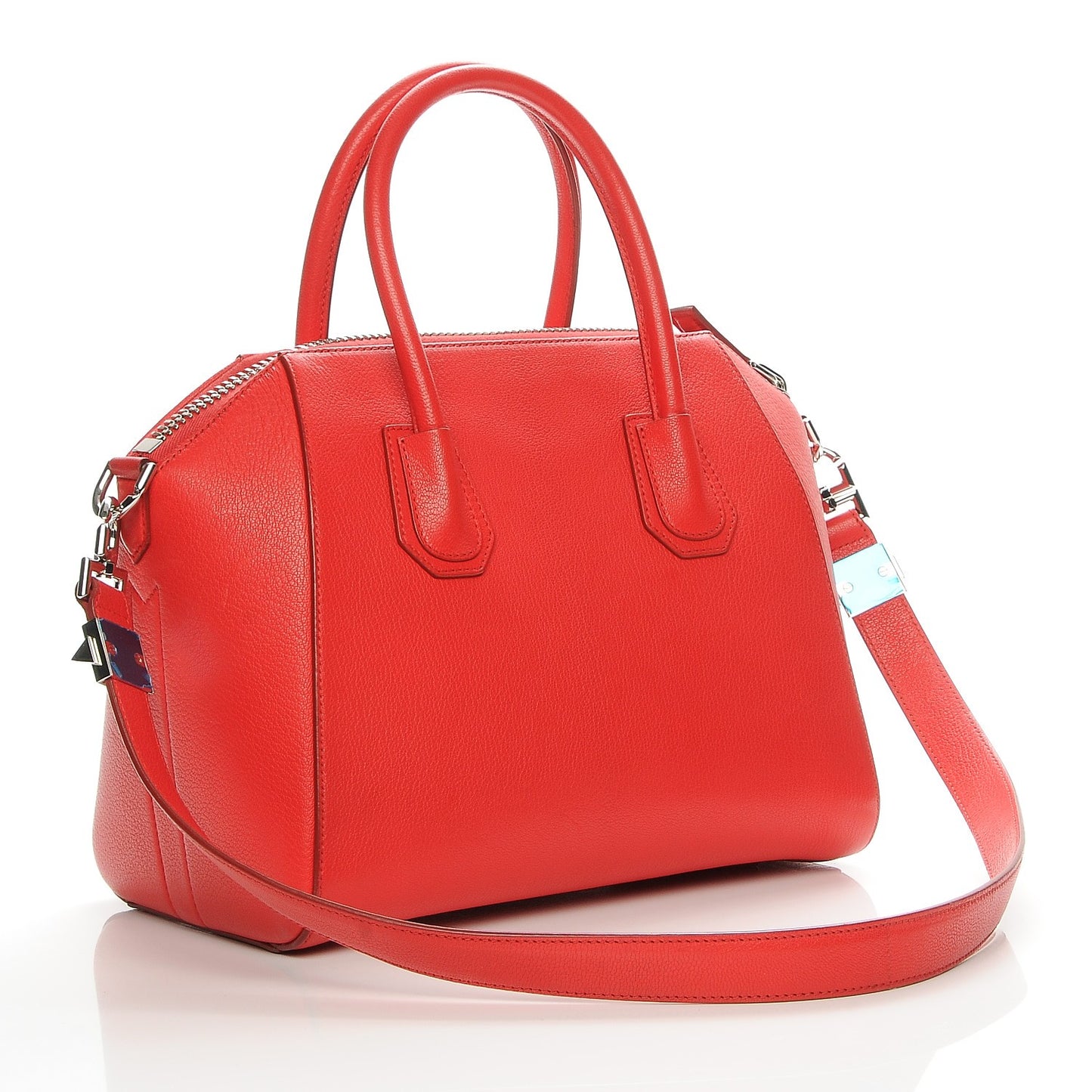 Sugar Goatskin Small Antigona Medium Red