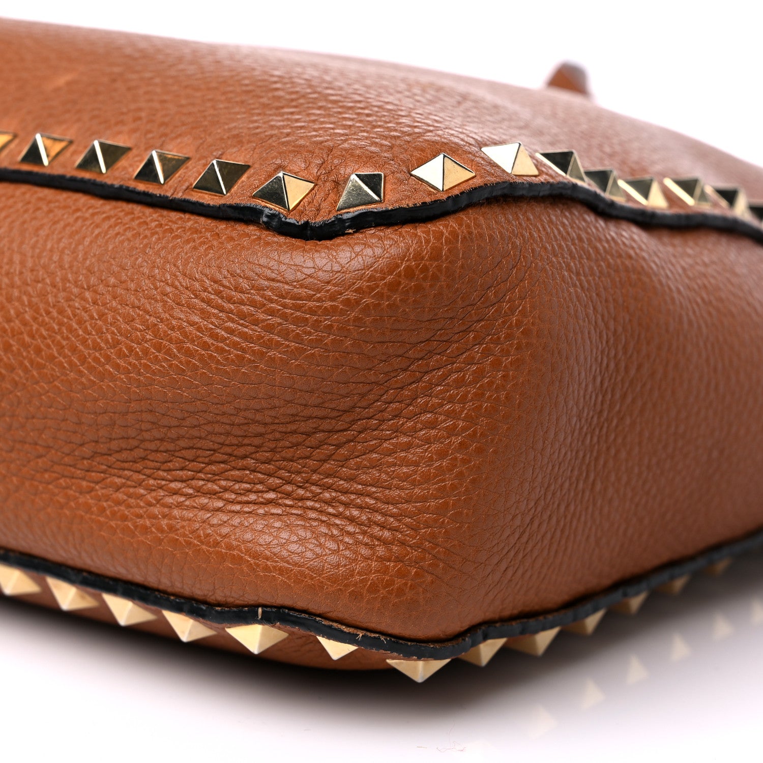 Valentino Garavani Pebbled Calfskin Small Rockstud Flip-Lock Messenger Bag Light Cuir 8 of 15