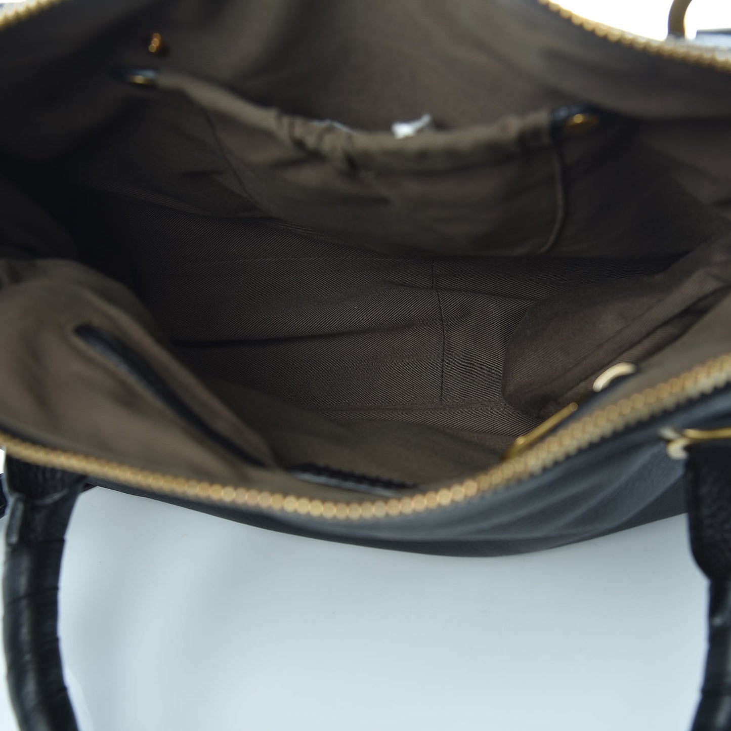 Calfskin Medium Marcie Satchel Black