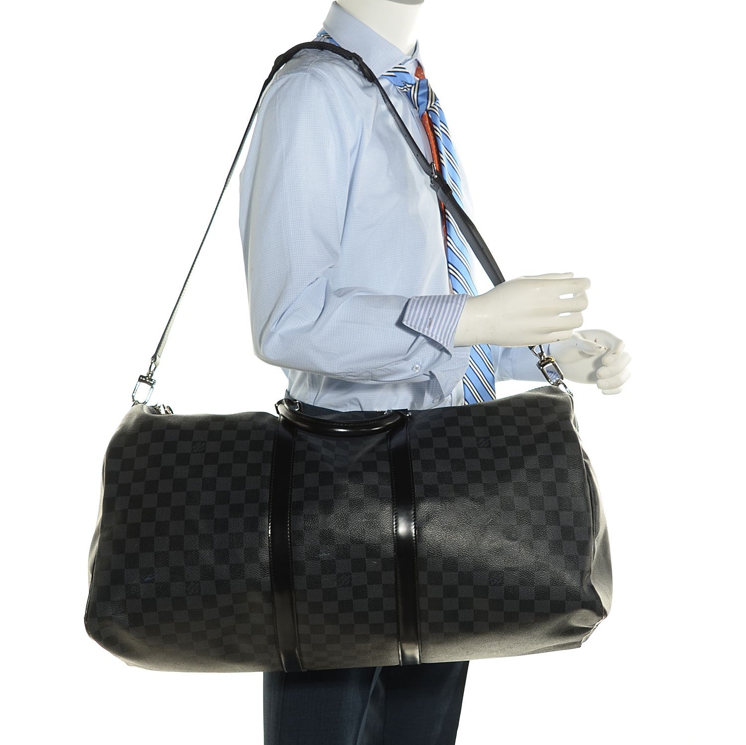 Louis Vuitton Damier Graphite Keepall Bandouliere 55 2 of 8