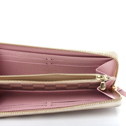 Louis Vuitton Damier Azur Clemence Wallet Rose Ballerine 5 of 7