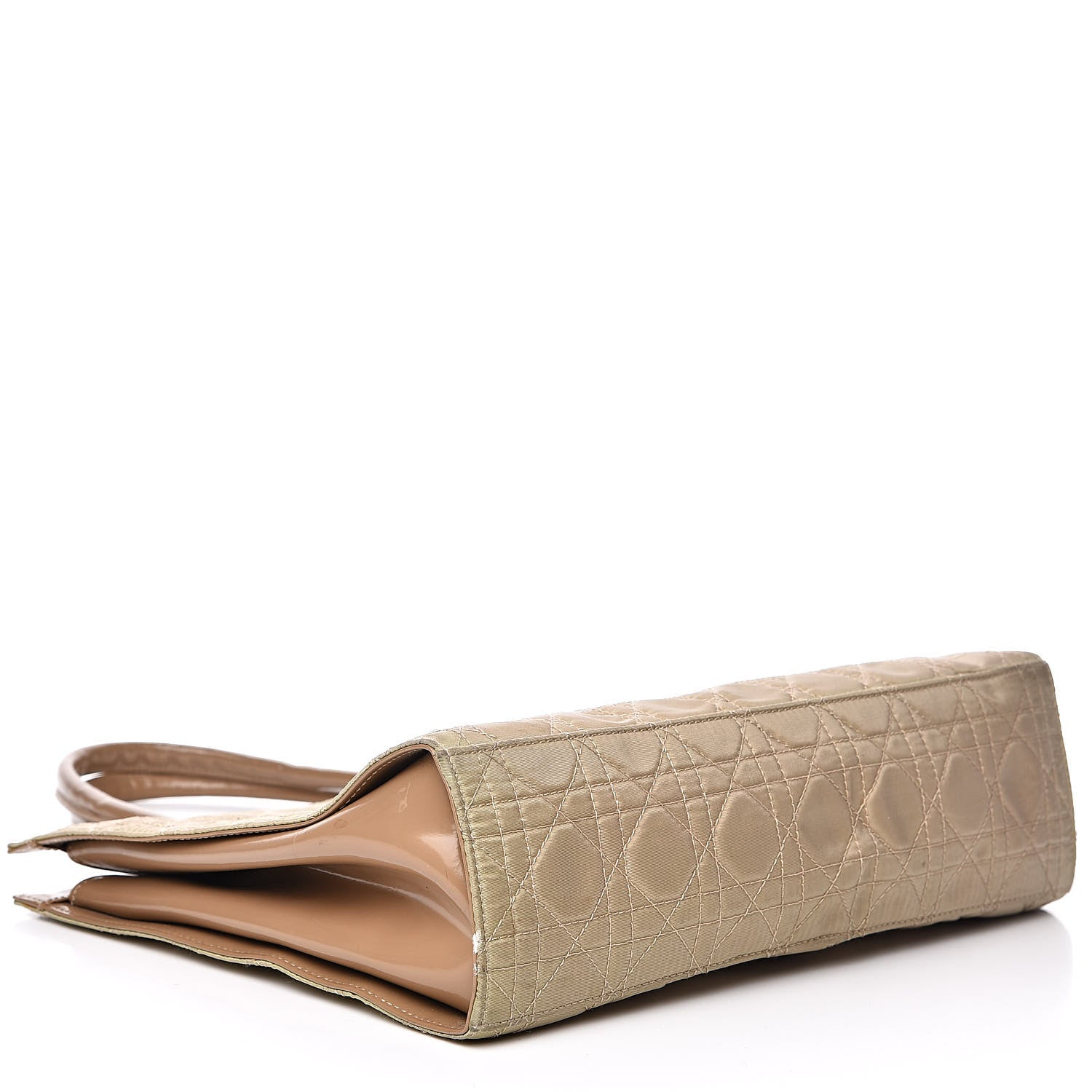 Christian Dior Nylon Cannage Shopper Tote Beige 4 of 13