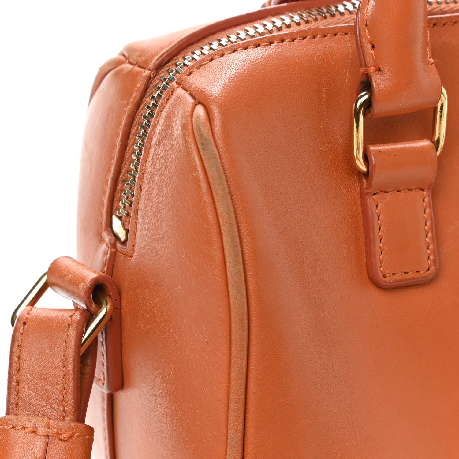 Saint Laurent Lambskin Classic Duffle Toy Orange 10 of 10