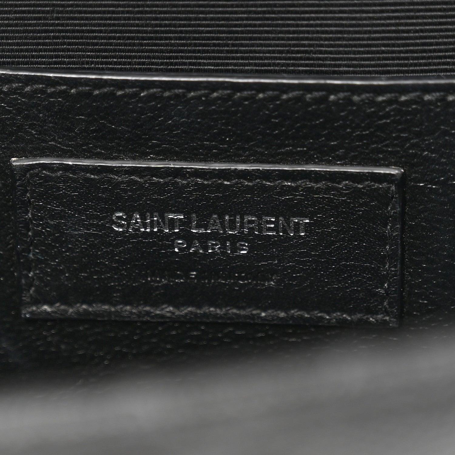 Saint Laurent Grain De Poudre Textured Mixed Matelasse Triquilt Medium Monogram Satchel Black 6 of 14