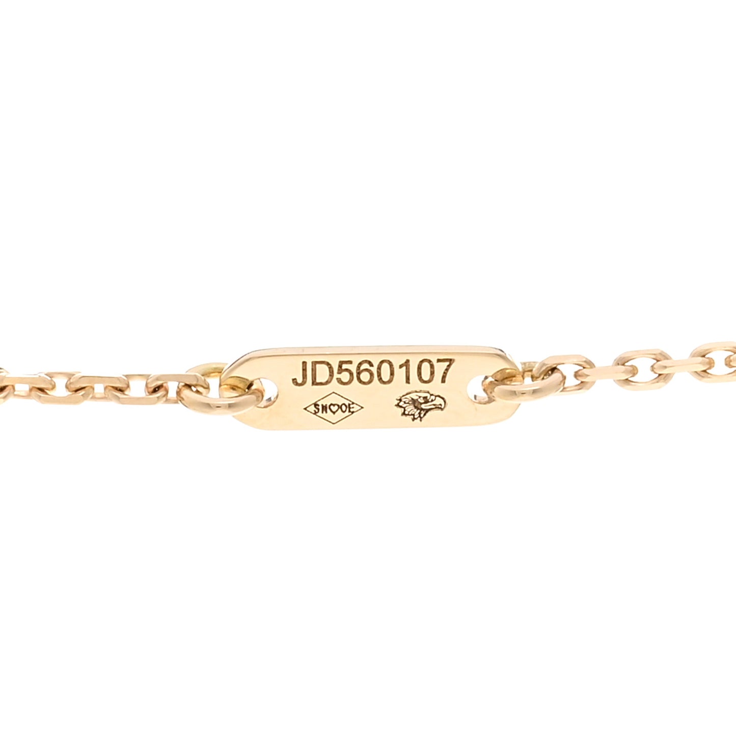 18K Yellow Gold Mother of Pearl Sweet Alhambra Pendant Necklace