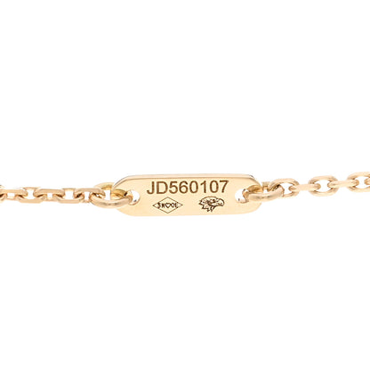 Van Cleef & Arpels 18K Yellow Gold Mother of Pearl Sweet Alhambra Pendant Necklace 4 of 5
