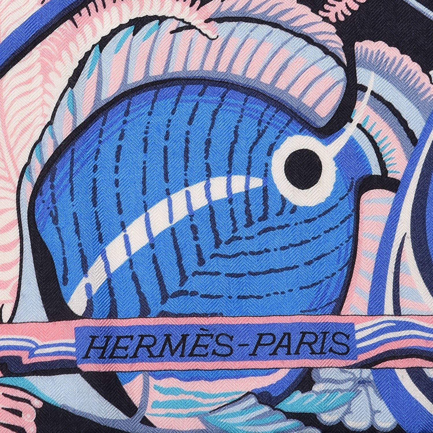 Hermes Cashmere Silk De La Mer Au Ciel Shawl 140 Marine Rose Turquoise 3 of 5