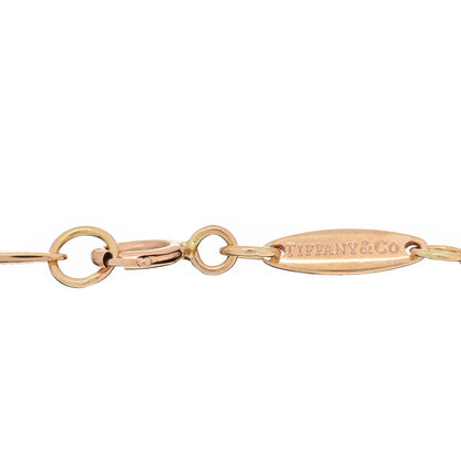 Tiffany 18K Rose Gold Diamond Elsa Peretti Diamonds by the Yard Open Heart Bracelet 3 of 4