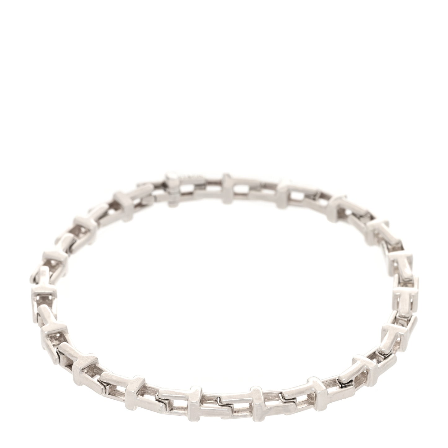 Sterling Silver T Link Chain Bracelet