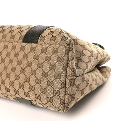 Gucci Monogram Bamboo Bar Medium Tote Olive 9 of 9