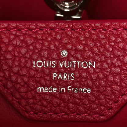 Louis Vuitton Taurillon Lace Croquets Capucines BB Groseille 7 of 9