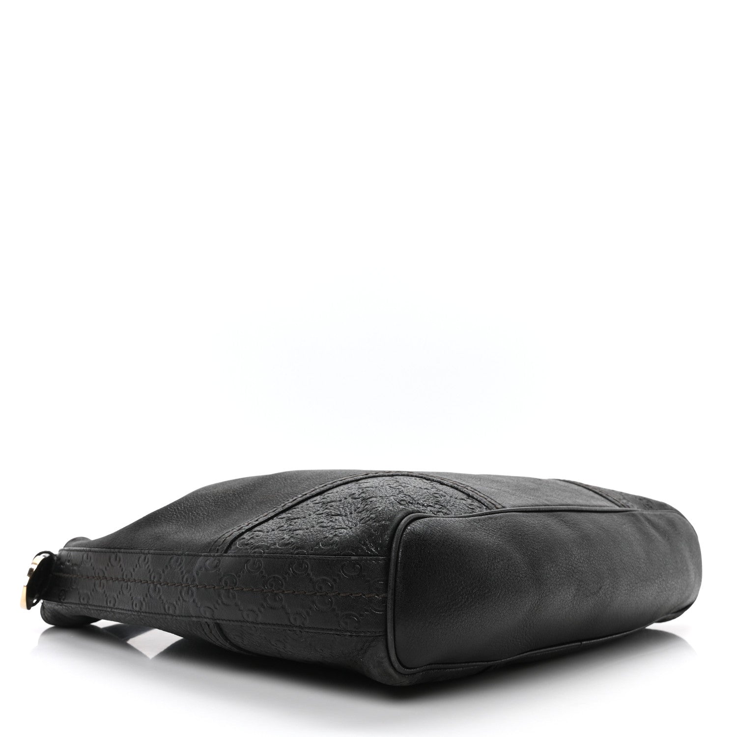 Gucci Calfskin Guccissima Trim Large Signoria Hobo Black 4 of 10
