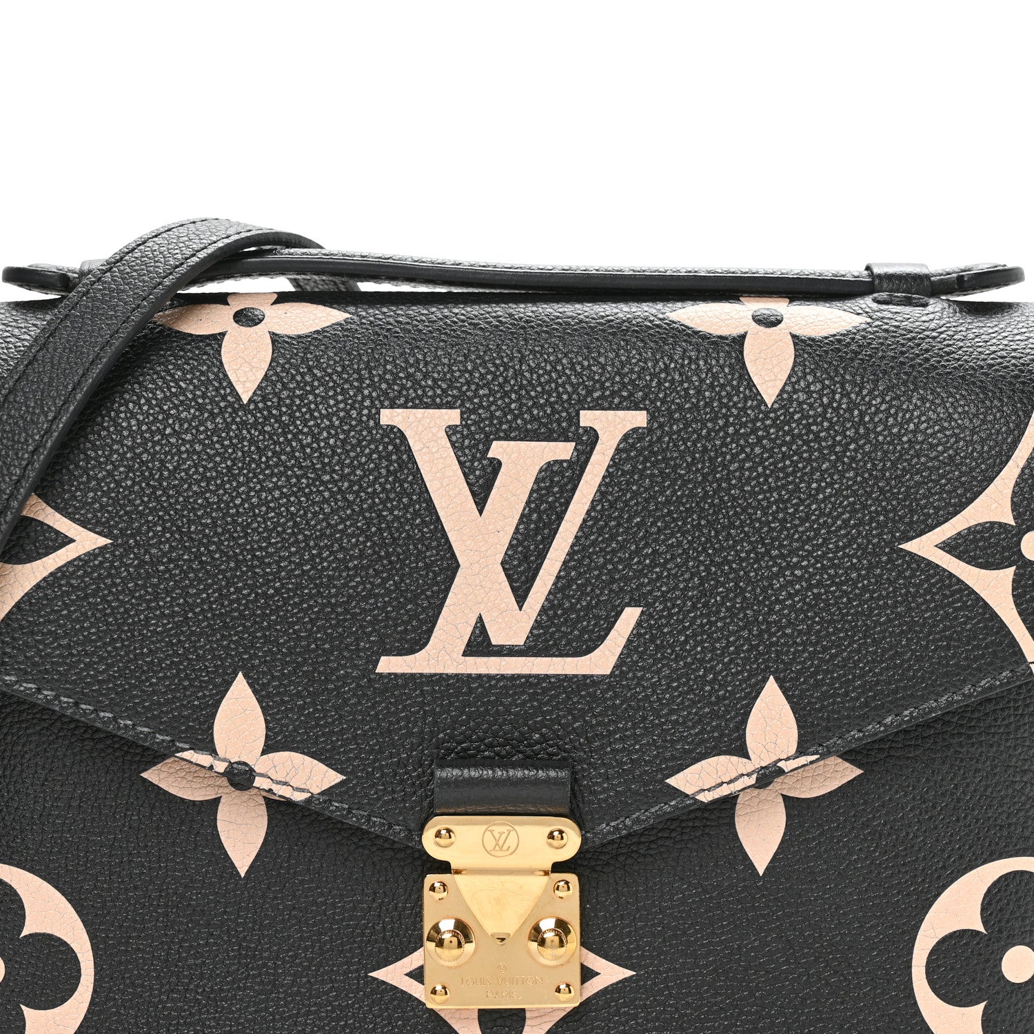 Louis Vuitton Empreinte Monogram Giant Pochette Metis Black Beige 12 of 19