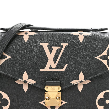 Louis Vuitton Empreinte Monogram Giant Pochette Metis Black Beige 12 of 19