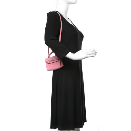 Hermes Epsom Tiny Kelly Sellier 5P Pink 2 of 35