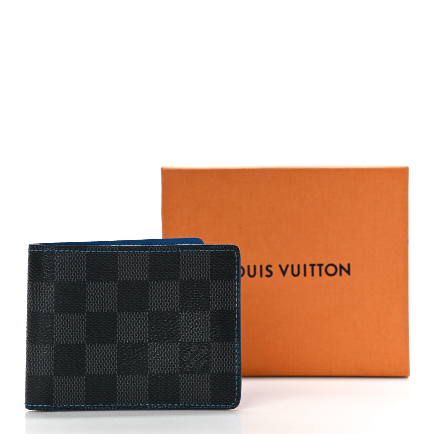 Louis Vuitton Damier Graphite Slender Wallet Blue 10 of 10