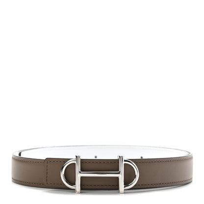 Hermes Swift Epsom 24mm Gamma Belt 75 Etoupe White 1 of 5