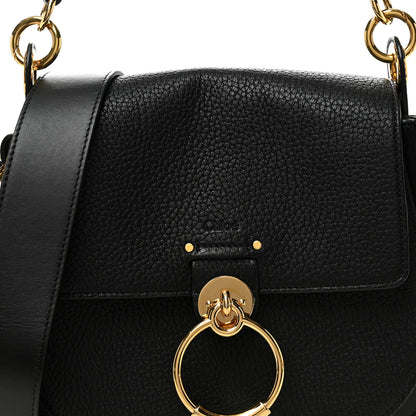 Chloe Grained Calfskin Large Tess Bag Black 7 of 9