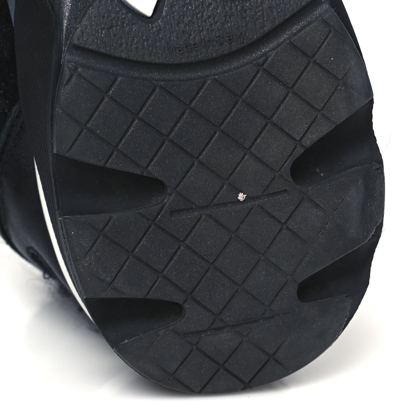 Tweed Suede Goatskin CC Sneakers 37 Black White