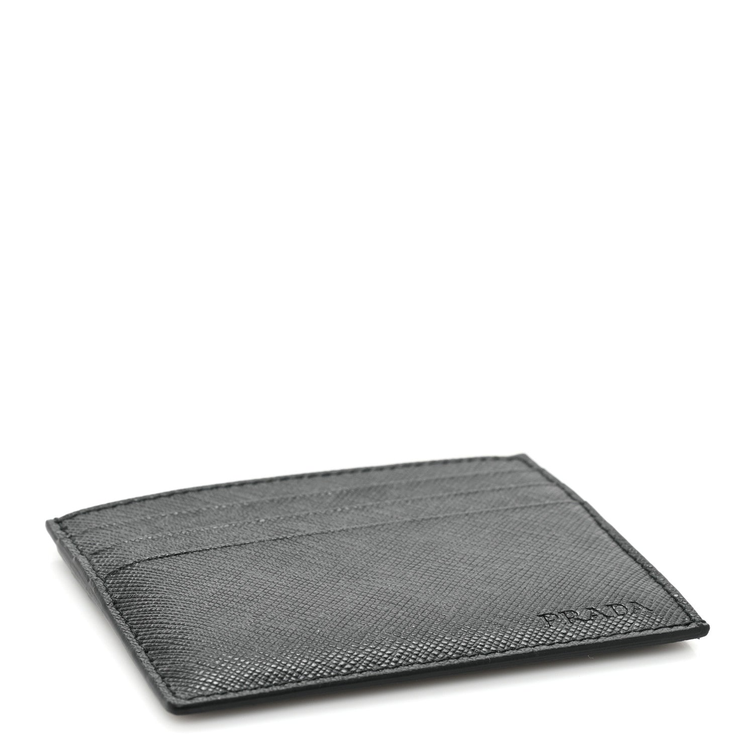 Prada Saffiano Card Holder Black 4 of 10