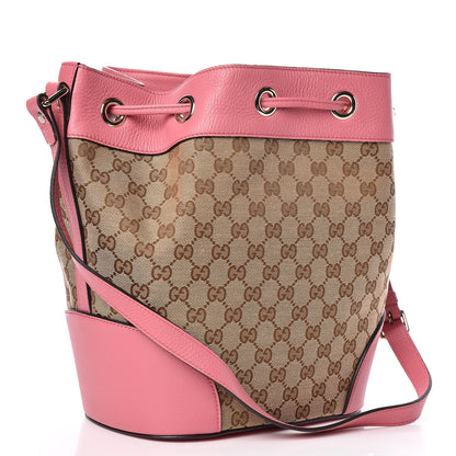 Gucci GG Monogram Calfskin Bucket Bag Pink 3 of 10