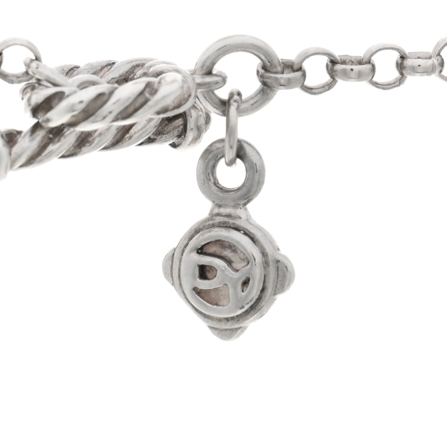 David Yurman Sterling Silver Freshwater Pearl Bead Chain Necklace 4 of 4