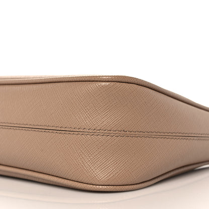 Prada Saffiano Re-Edition 2005 Shoulder Bag Cammeo Beige 9 of 9