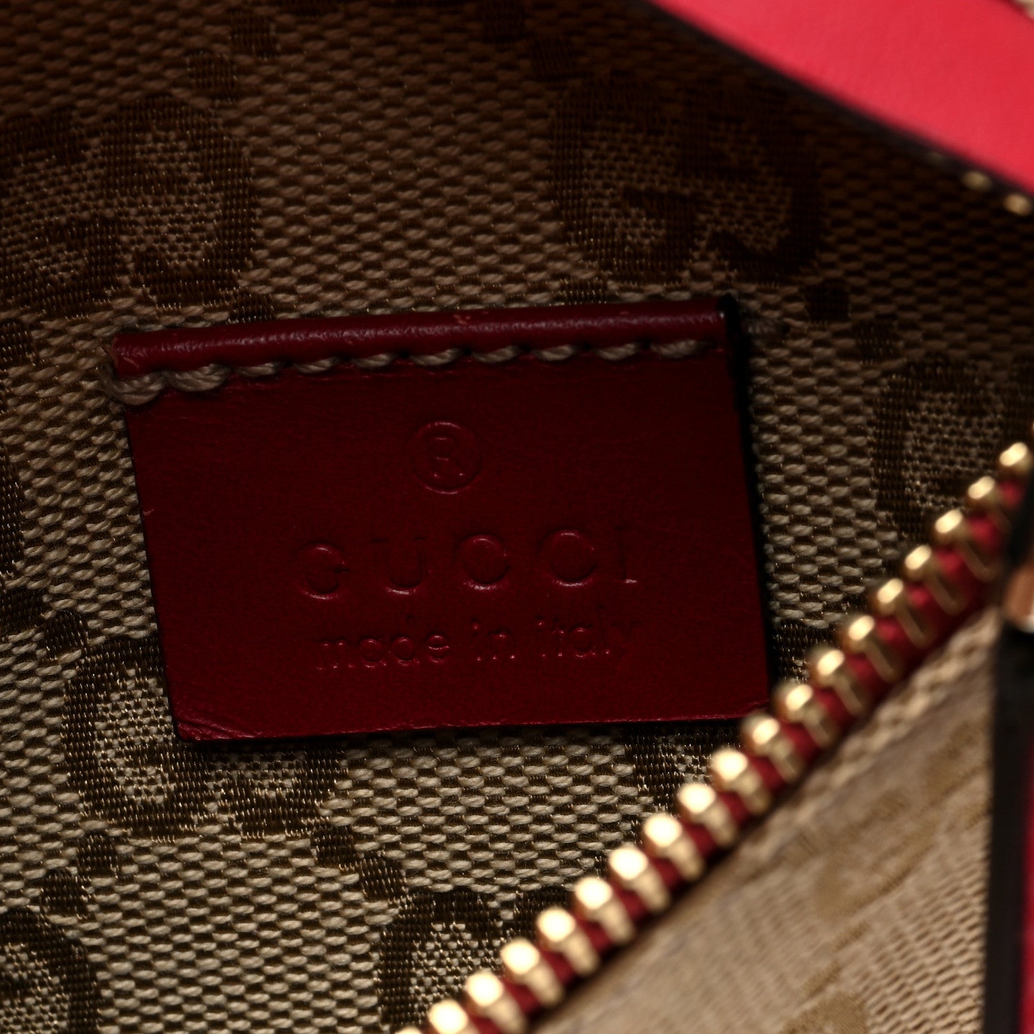 Gucci GG Monogram Double Pocket Belt Bag Red 6 of 10