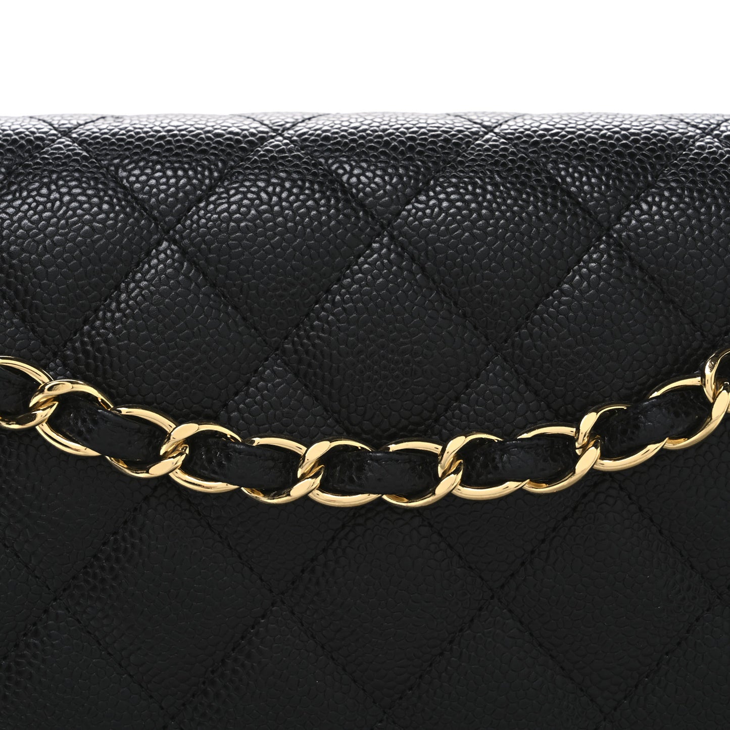 Caviar Quilted Maxi Double Flap Black
