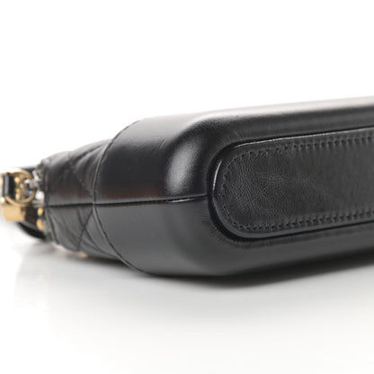 Chanel Aged Calfskin Quilted Small Gabrielle Clutch With Chain Black 12 of 17