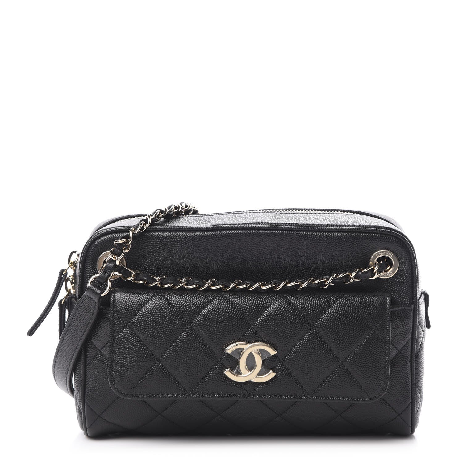 Chanel Caviar Quilted Small In & Out Camera Case Black 1 of 11