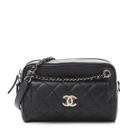 Chanel Caviar Quilted Small In & Out Camera Case Black 1 of 11