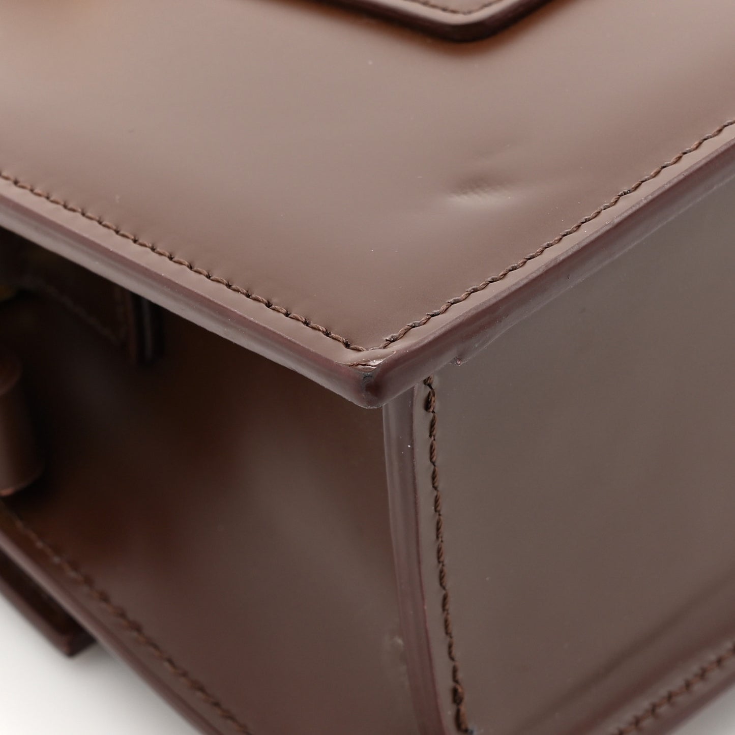 Smooth Calfskin Le Grand Bambino Dark Brown