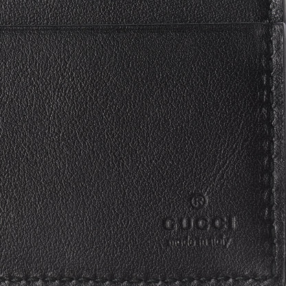 Gucci Calfskin Blade Embroidered Card Case Black 8 of 8