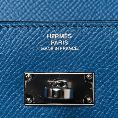 Hermes Epsom Kelly Longue Wallet Bleu Izmir 6 of 9